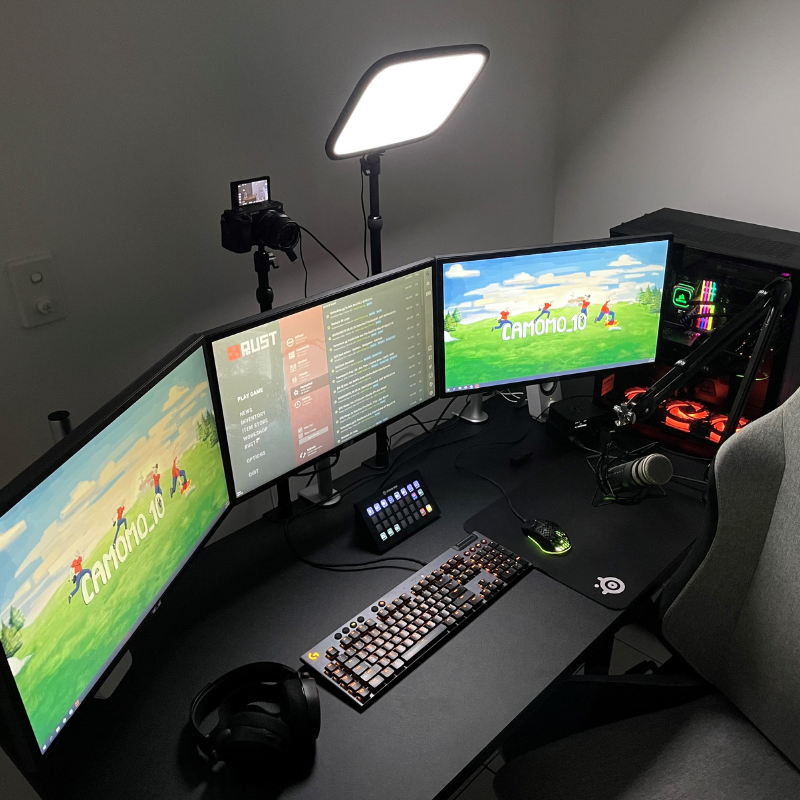Arena Series Standing Desk with Black Top