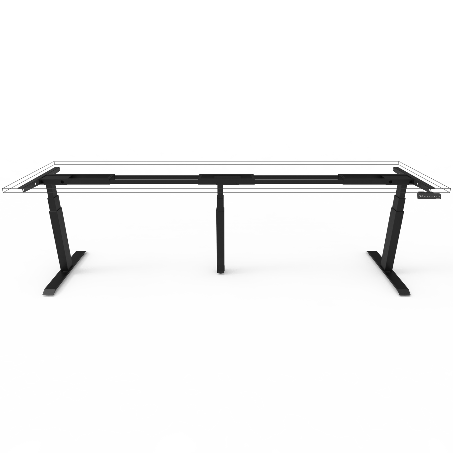 Summit Series 3-In-Line Long Standing Desk Frame