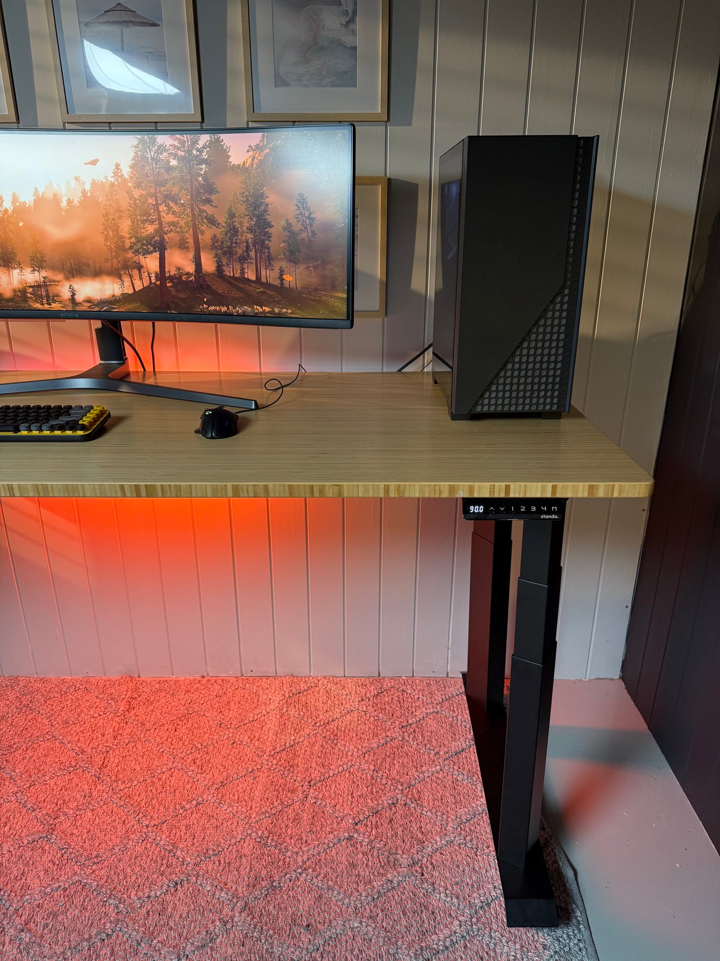 Heavy Duty Bamboo Standing Desk