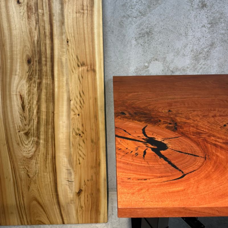 Stando Heavy Duty Standing Desk with Custom Timber Desk Top