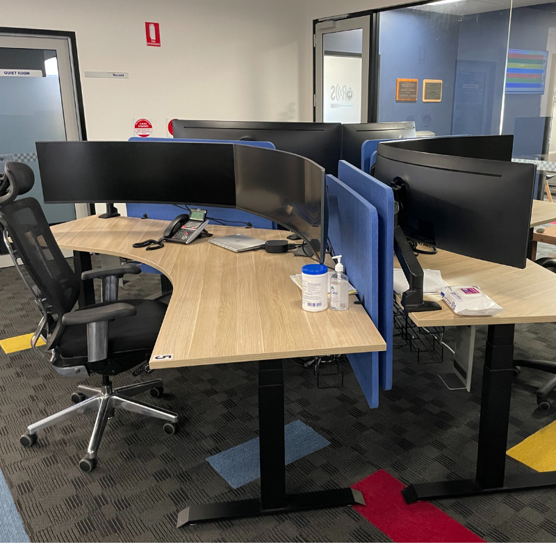 Radio Dispatch Services standing desk