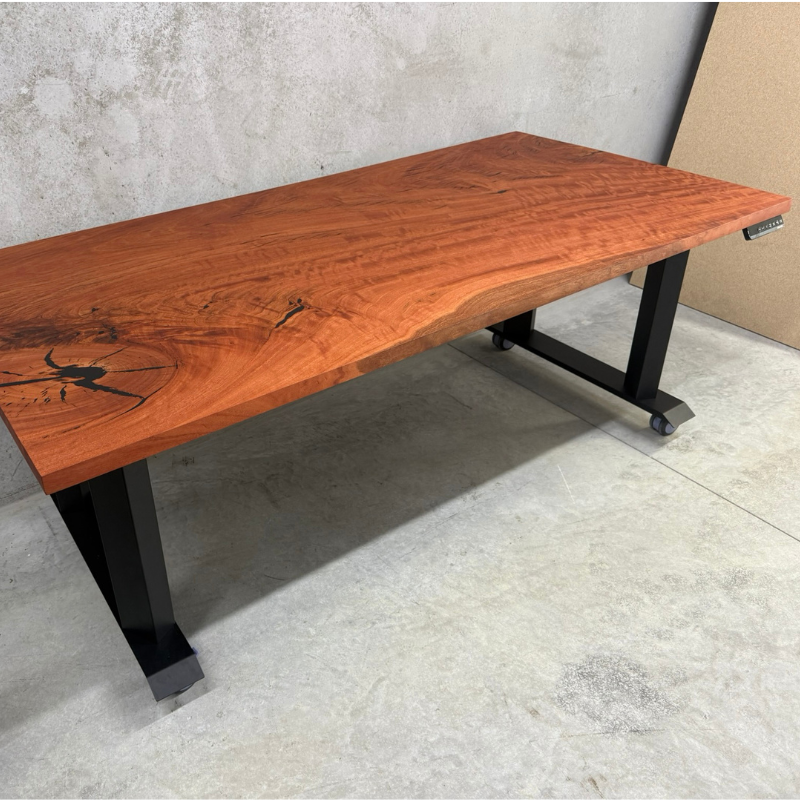 Stando Heavy Duty Standing Desk with Custom Timber Desk Top