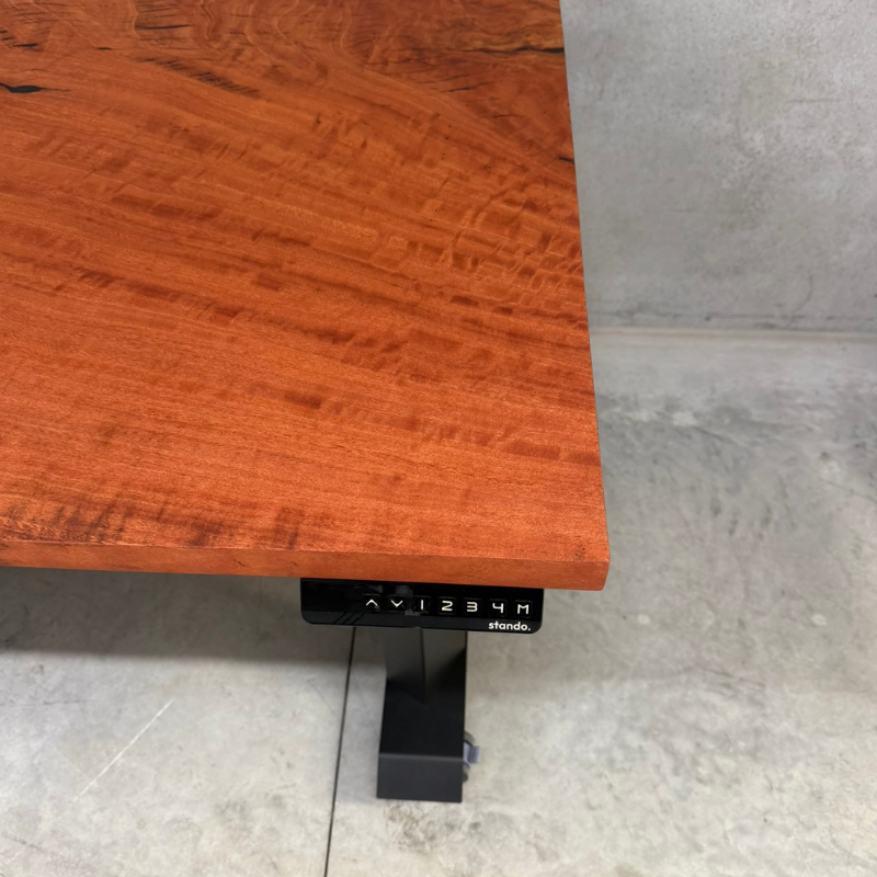 Stando Heavy Duty Standing Desk with Custom Timber Desk Top