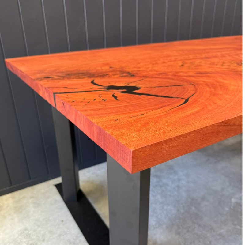 Stando Heavy Duty Standing Desk with Custom Timber Desk Top