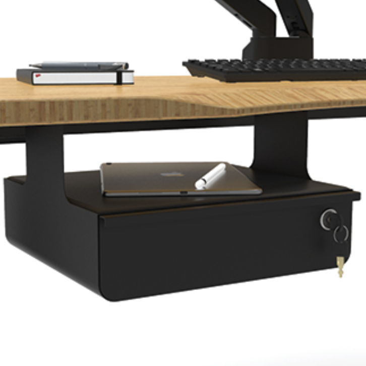 The Pulse Bamboo 1800w Sit Stand Desk Straight to Business Set