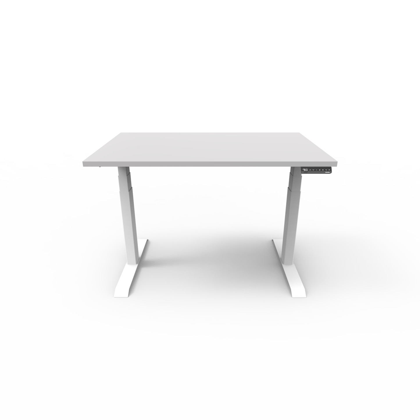 Arena Series White Melamine Sit Stand Desk