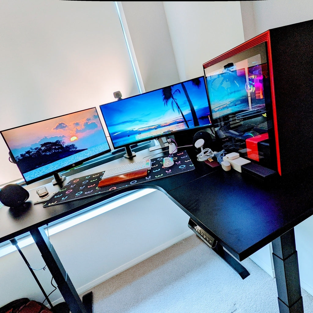 Summit Custom Melamine Corner Standing Desk (On Sale)