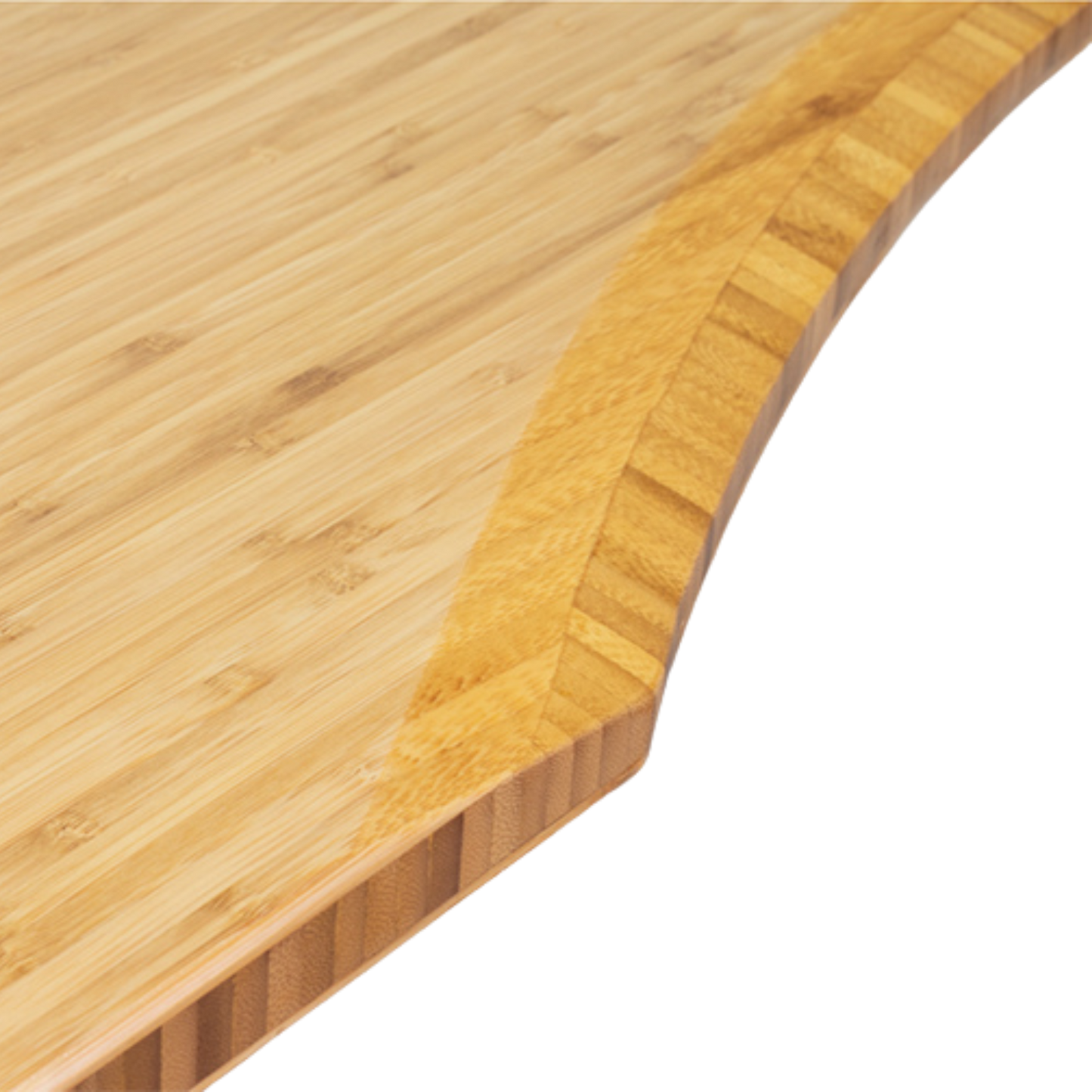 Stando Arena Bamboo Ergo Edge Sit Stand Desk
