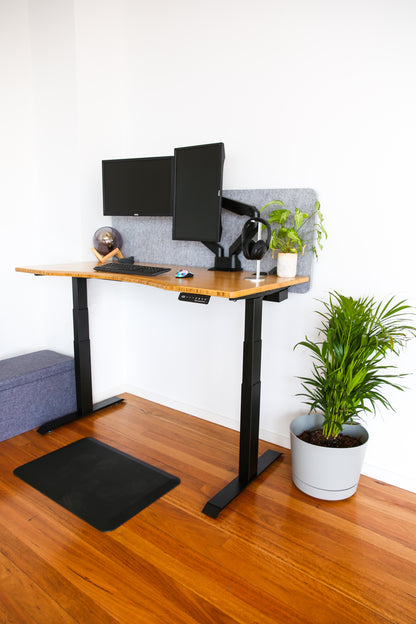 Light Grey Acoustic Desk Partition 1200mm