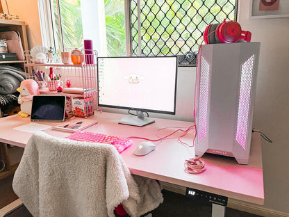 Clearance Stando Arena Melamine Standing Desk - Pastel Pink