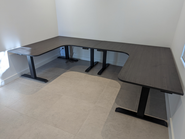 Summit Custom Melamine Corner Standing Desk (On Sale)