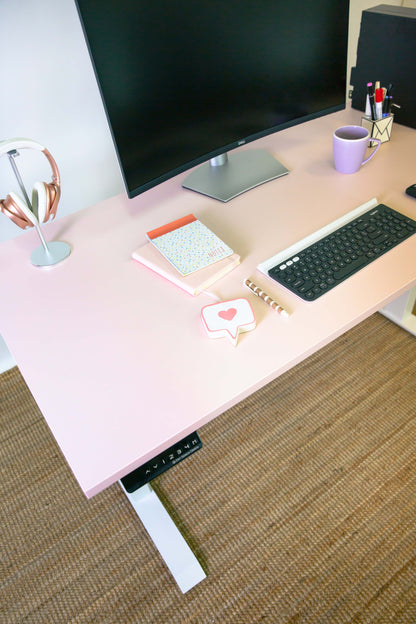 Clearance Stando Arena Melamine Standing Desk - Pastel Pink