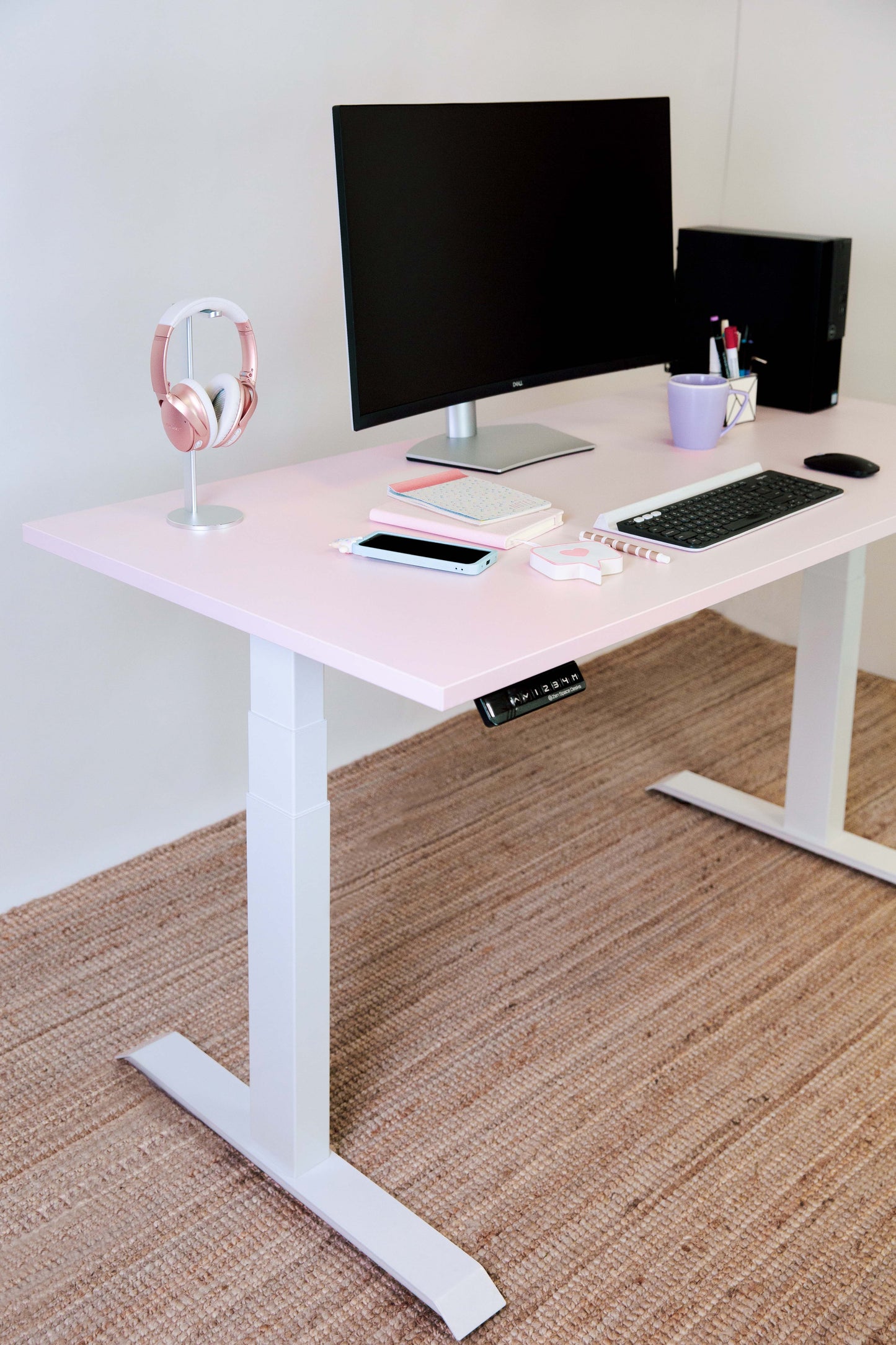 Clearance Stando Arena Melamine Standing Desk - Pastel Pink