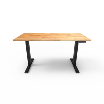 Pulse Series Solid Rubberwood Sit Stand Desk