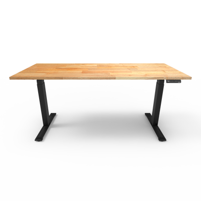 Pulse Series Solid Rubberwood Sit Stand Desk