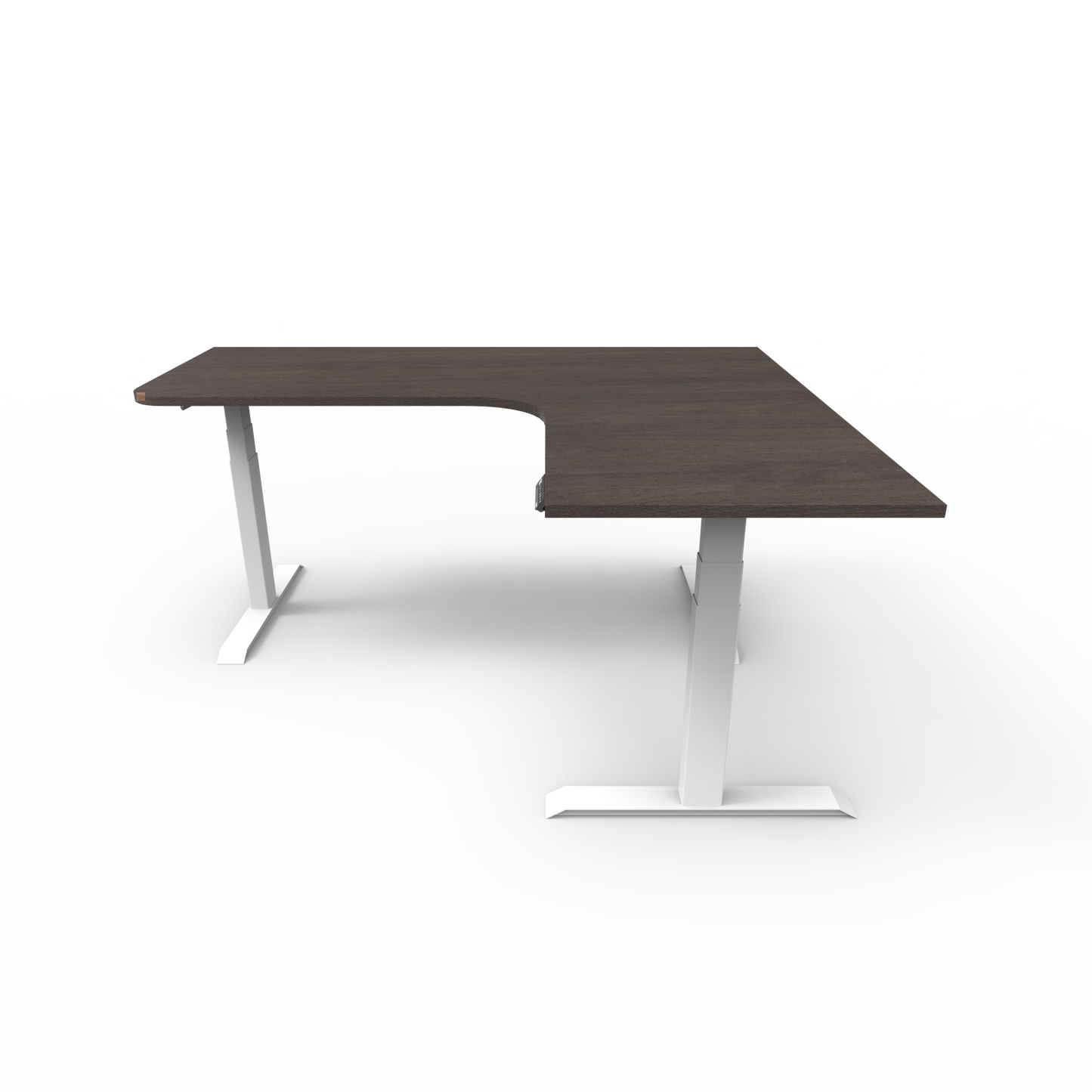 Summit Height Adjustable Corner Desk with Custom Melamine Desktop - Right Return