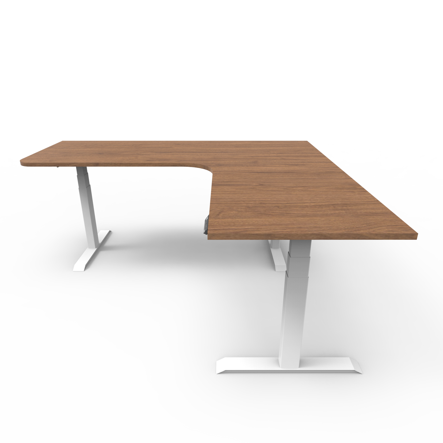 Summit Height Adjustable Corner Desk with Custom Melamine Desktop - Right Return