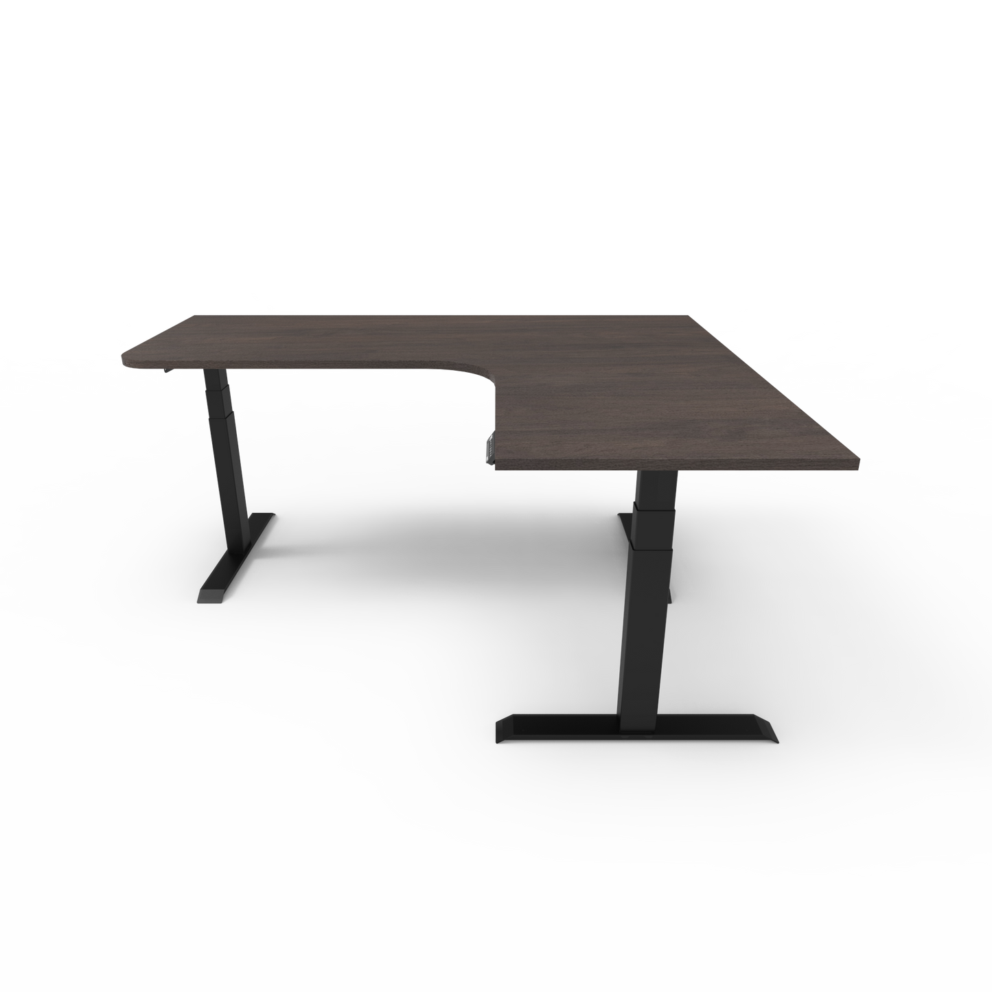 Summit Height Adjustable Corner Desk with Custom Melamine Desktop - Right Return