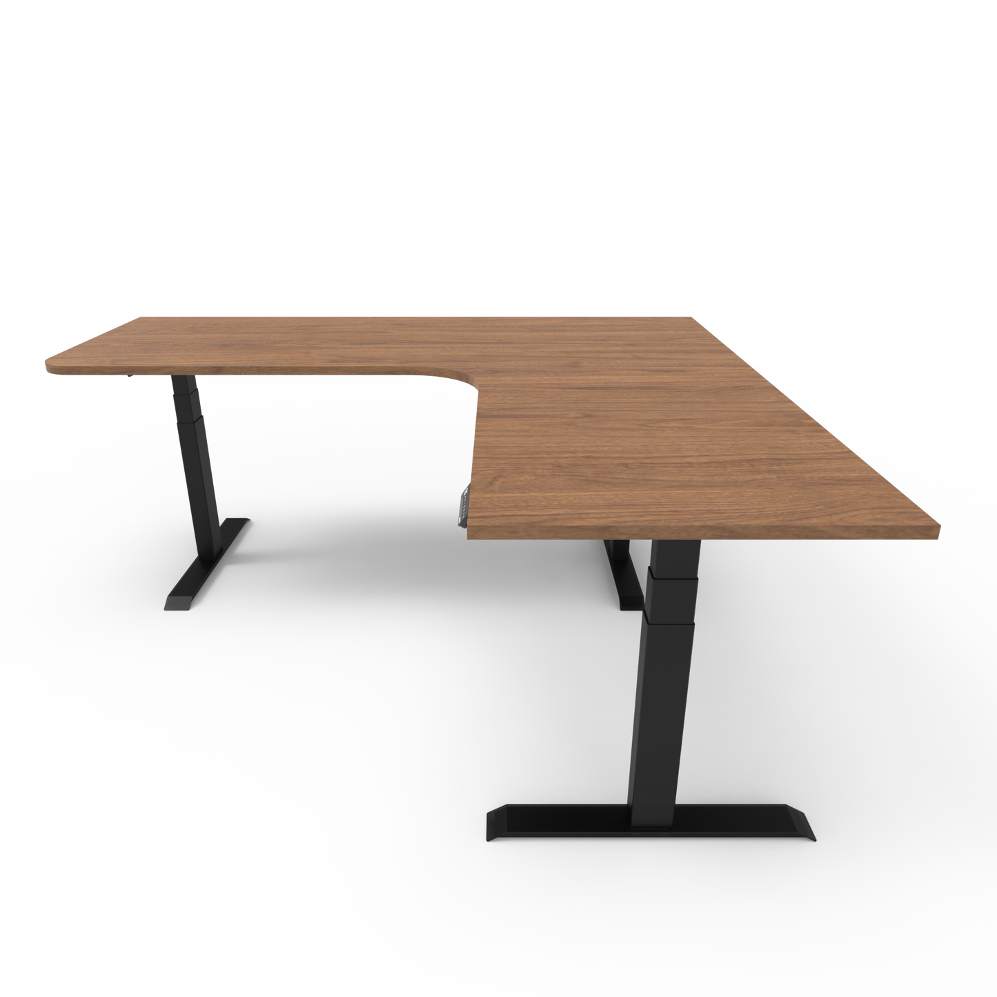 Summit Height Adjustable Corner Desk with Custom Melamine Desktop - Right Return