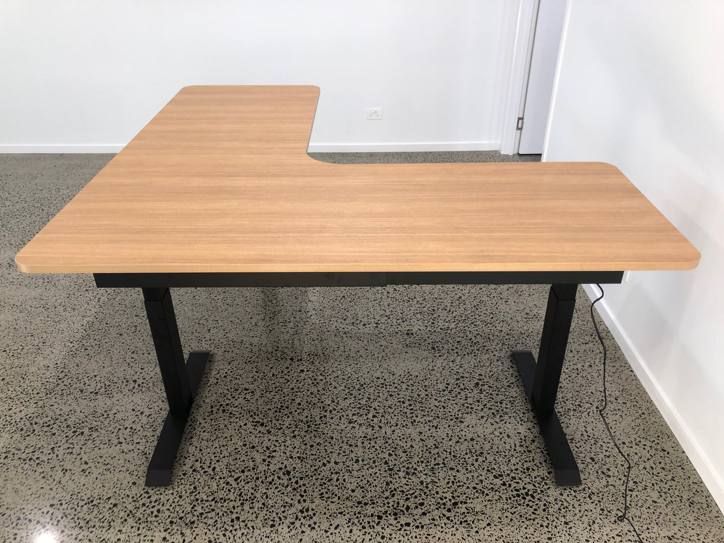 Summit Custom Melamine Corner Standing Desk (On Sale)