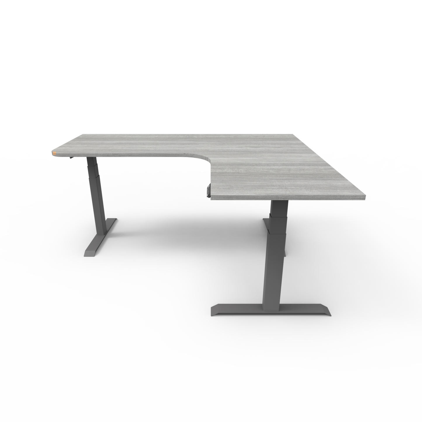 Summit Height Adjustable Corner Desk with Custom Melamine Desktop - Right Return