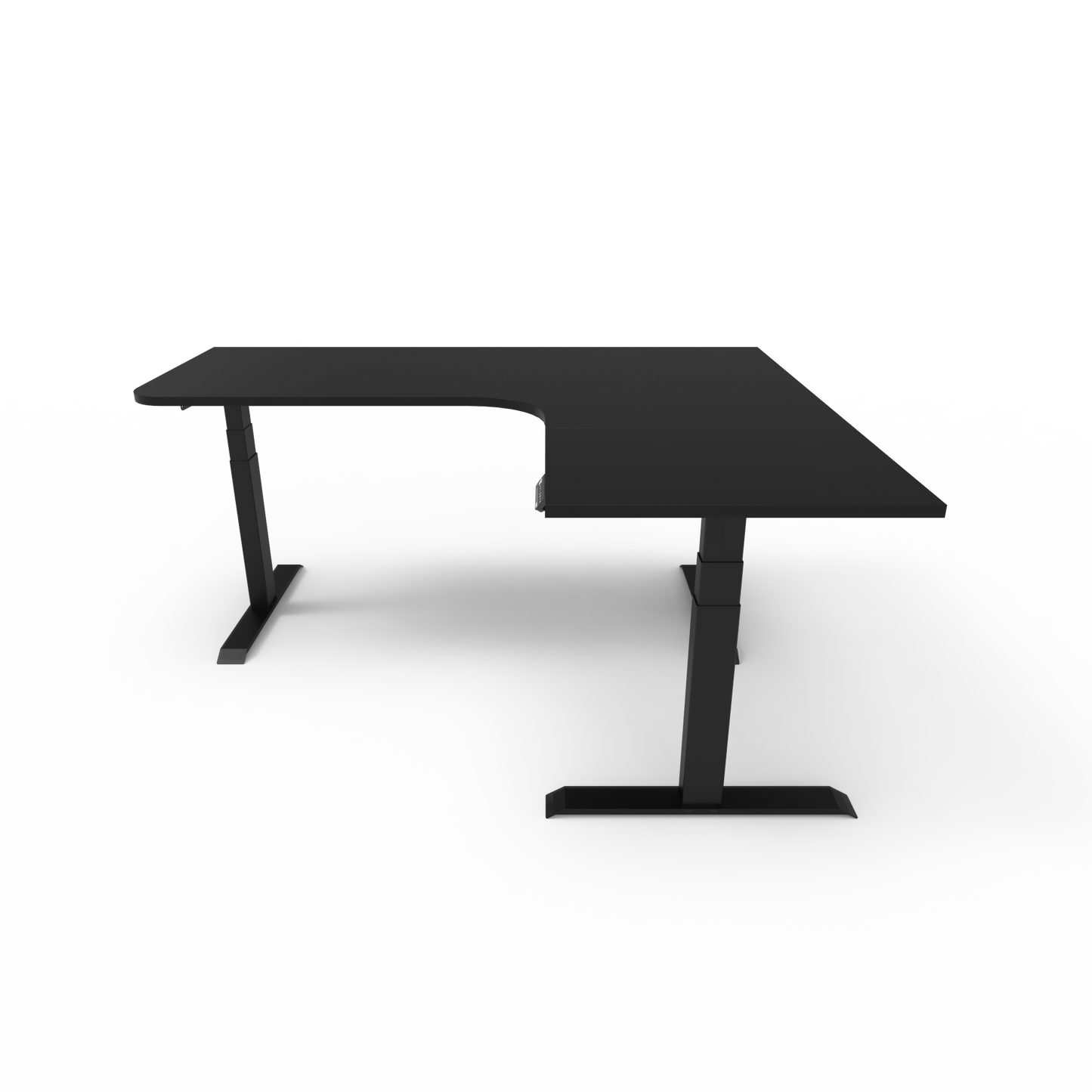 Summit Height Adjustable Corner Desk with Custom Melamine Desktop - Right Return