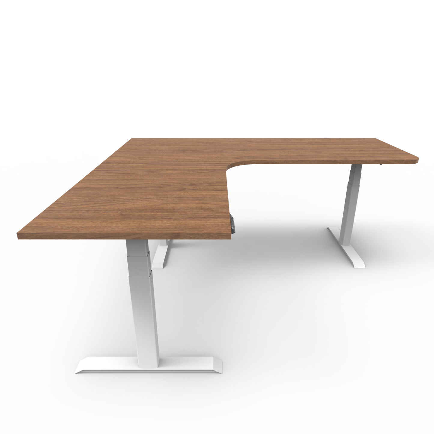 Summit Height Adjustable Corner Desk with Custom Melamine Desktop - Left Return