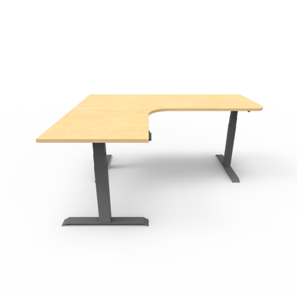 Summit Custom Melamine Corner Standing Desk