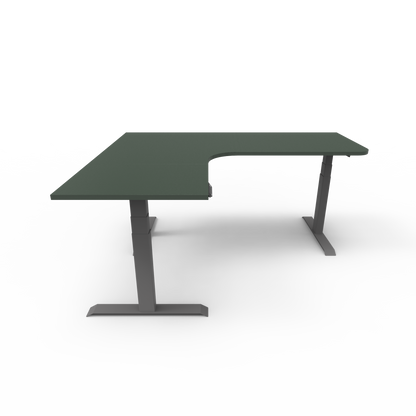 Summit Custom Melamine Corner Standing Desk